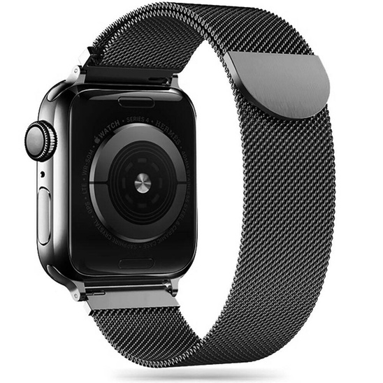 Pasek do APPLE WATCH 4 / 5 / 6 / 7 / 8 / 9 / SE (38 / 40 / 41 MM) Tech-Protect Milaneseband czarne