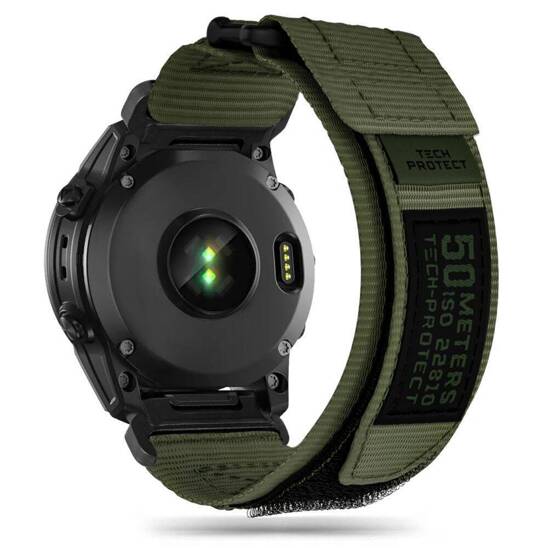 Pasek do GARMIN FENIX 3 / 5X / 3HR / 5X PLUS / 6X / 6X PRO / 7X Tech-Protect Scout "Pro" zielone