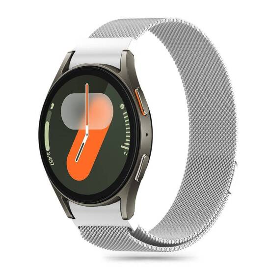 Pasek do SAMSUNG GALAXY WATCH 4 / 5 / 5 PRO / 6 / 7 / FE Tech-Protect Milaneseband srebrne