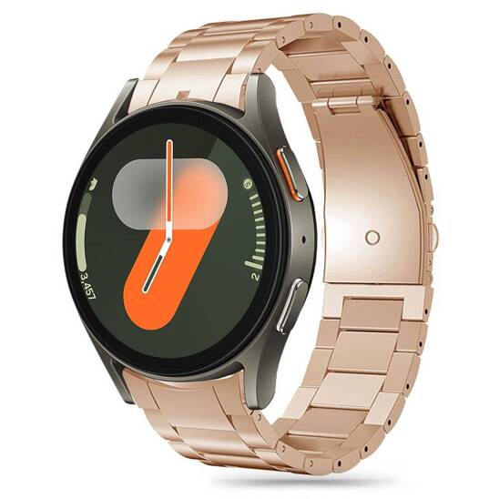 Pasek do SAMSUNG GALAXY WATCH 4 / 5 / 5 PRO / 6 / 7 / FE Tech-Protect Stainless Blush złote