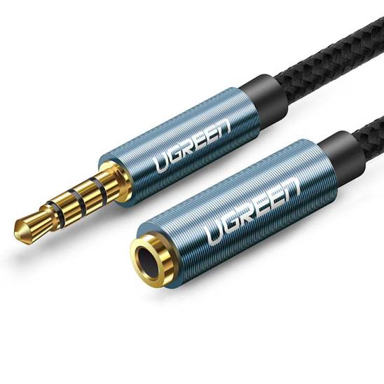 Przedłużacz audio AUX jack 3,5 mm UGREEN AV118, 1,5m (niebieski)