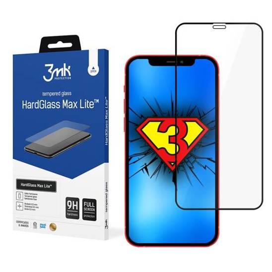 Szkło Hartowane 5D IPHONE 13 MINI 3mk Hard Glass Max Lite