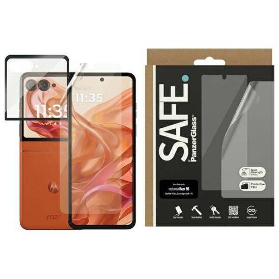 Szkło Hartowane 5D MOTOROLA RAZR 50 SAFE by PanzerGlass Screen Protector Ultra-Wide Fit (SAFE95960)