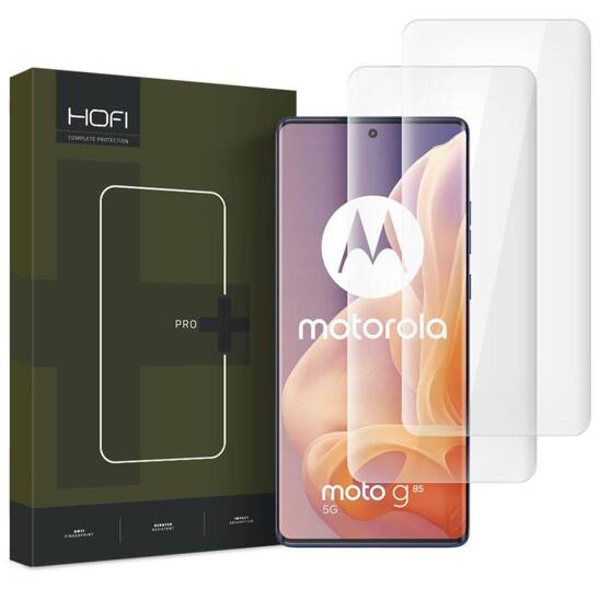 Szkło Hartowane 5D UV MOTOROLA MOTO G85 5G Hofi UV Glass Pro+ 2-pack Clear