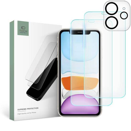 Szkło Hartowane IPHONE 11 Tech-Protect Supreme Set Clear