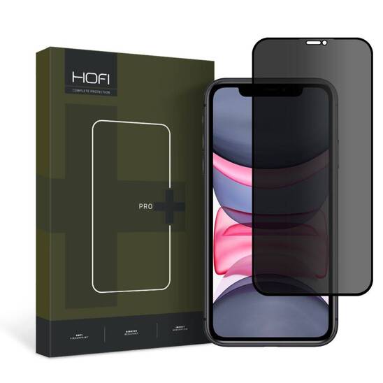 Szkło Hartowane IPHONE 11 / XR Hofi Anti Spy Glass Pro+ Privacy