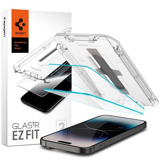 Szkło Hartowane IPHONE 14 PRO MAX Spigen Glas.tr "Ez Fit" 2-pack