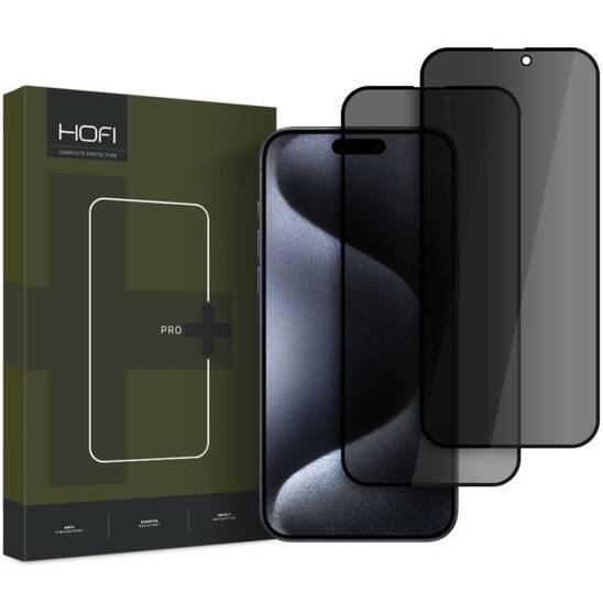 Szkło Hartowane IPHONE 16 PRO Hofi Anti Spy Glass Pro+ 2-Pack