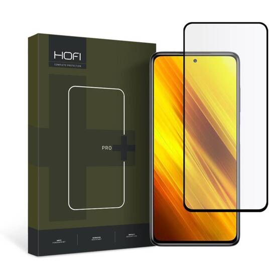 Szkło Hartowane XIAOMI POCO X3 PRO / POCO X3 NFC HOFI Full Pro+ czarne