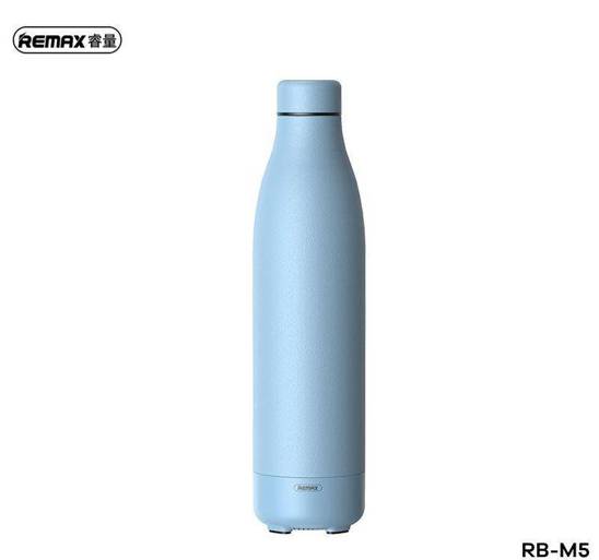 TERMOS Z BEZPRZEWODOWYM GŁOŚNIKIEM 500ml RB-M5 BLUETOOTH 5.0 NIEBIESKI/BLUE