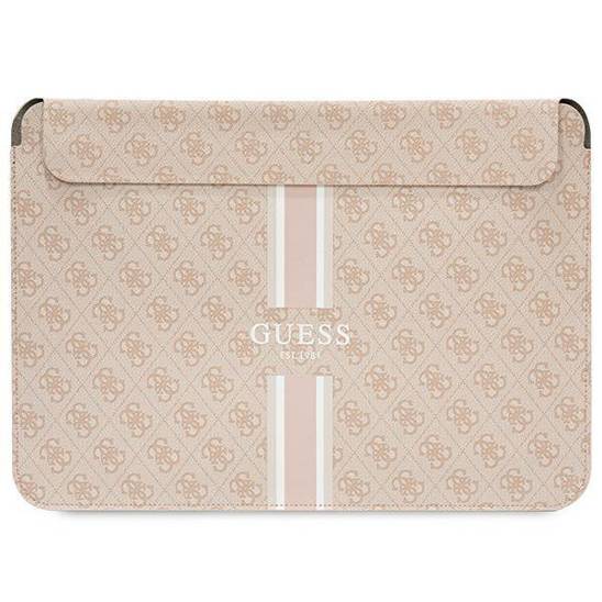 Torba LAPTOP 14" Guess Sleeve 4G Printed Stripes (GUCS14P4RPSP) różowe