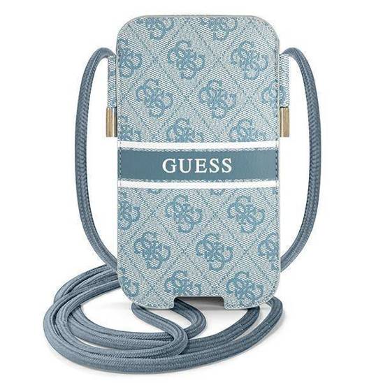 Torebka Guess 6,7" Hardcase 4G Stripe (GUPHL4GDBL) niebieskie