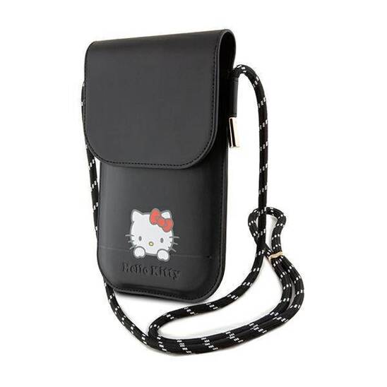 Torebka Hello Kitty Leather Daydreaming Cord (HKOWBSKCDKK) czarne