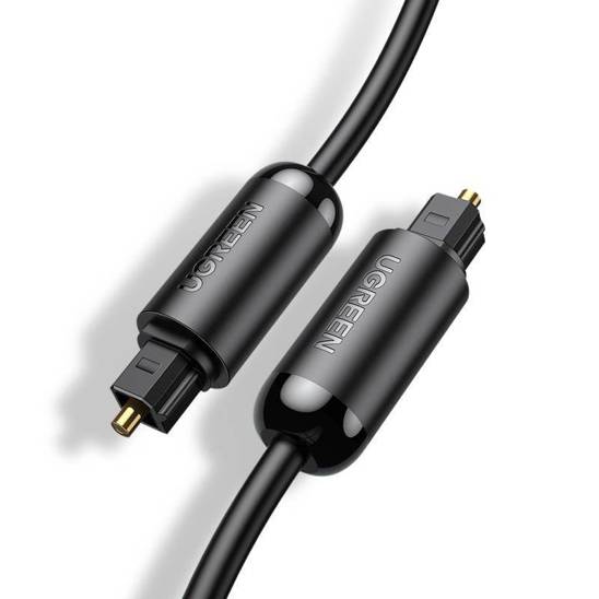 UGREEN AV122 Kabel optyczny Toslink Audio, aluminiowy z oplotem, 1m (czarny)