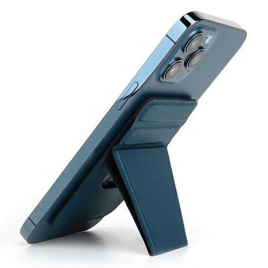 UNIQ Lyft magnetyczny stojak na telefon snap-on stand and card holder niebieski/blue