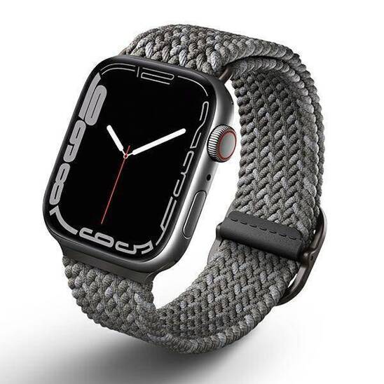 UNIQ pasek Aspen Apple Watch 44/42/45mm Braided DE szary/pebble grey