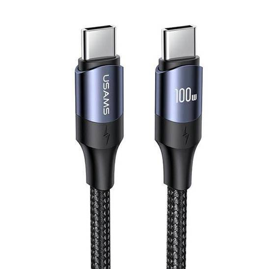 USAMS Kabel U71 USB-C na USB-C 3m 100W PD Fast Charge czarny/black SJ526USB01 (US-SJ526)