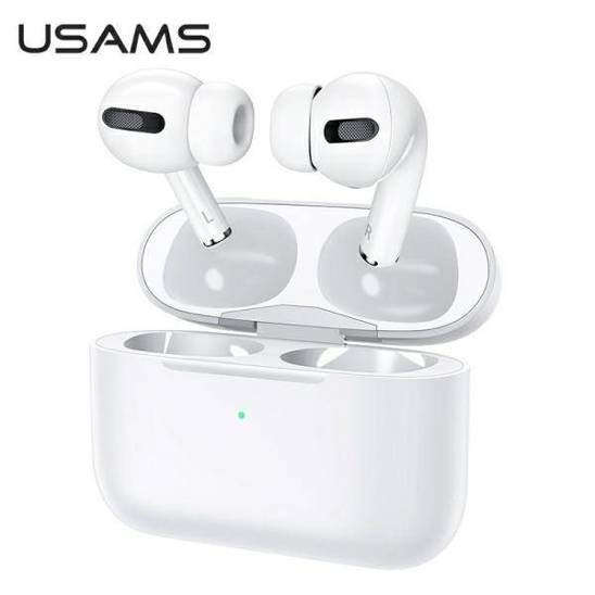 USAMS Słuchawki Bluetooth 5.0 TWS ANC YB Series bezprzewodowe biały/white BHUYB01 (US-YB001)